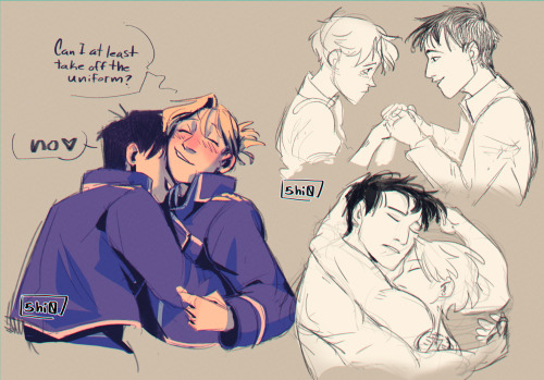 Little royai sketch dump (❁´◡`❁) nothing fancy, just them, in love~