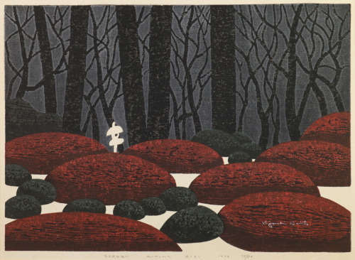 The atmospheric gardens of Kiyoshi Saito, color woodblock prints