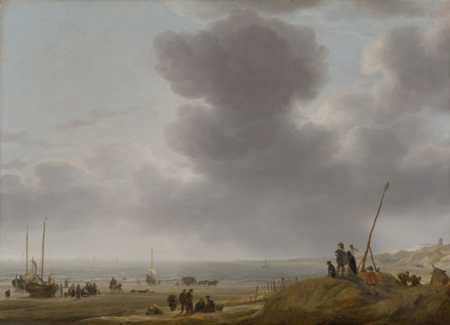 oncanvas:Beach View, Simon de Vlieger, 1643Oil on panel60.6 x 83.5 cm (23.86 x 32.87 in.)Mauritshuis