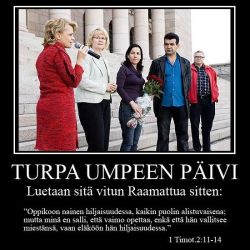 Okay this is just pure, fucking, gold. I&rsquo;m preeeeeeeeetty sure you all already know who Päivi Räsänen is. In case you don&rsquo;t, here&rsquo;s a quick recap: she&rsquo;s the leader of the christian democratic party here who bases all of her