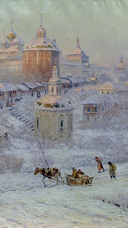 angelicxi:Nikolay Nikanorovich DubovskoyIn the Monastery (1917)Frosty Morning (1894)St. Basil’