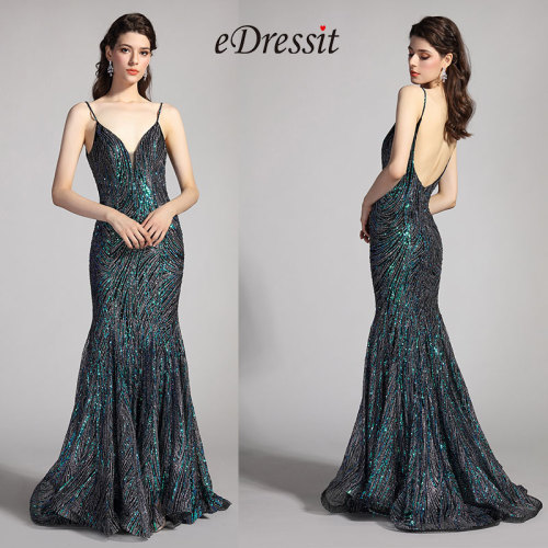  eDressit Spaghetti Beaded Mermaid Evening Party Dress (02206768)