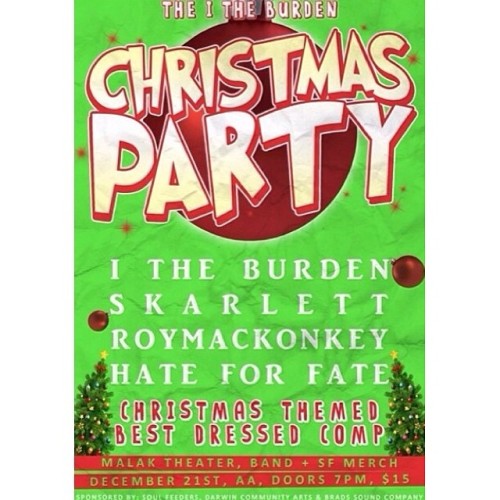 Everyone get down to this! Final @I theburden fund raiser show for the year. Let’s make this huge. Come and get down with us, you crazy characters. All ages. It’s going to be a fun time.