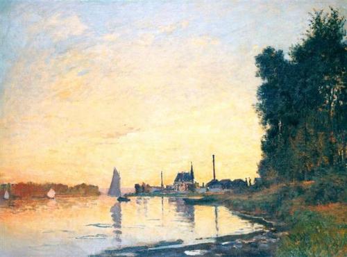 impressionism-art:  Argenteuil, Late Afternoon 1872  Claude Monet