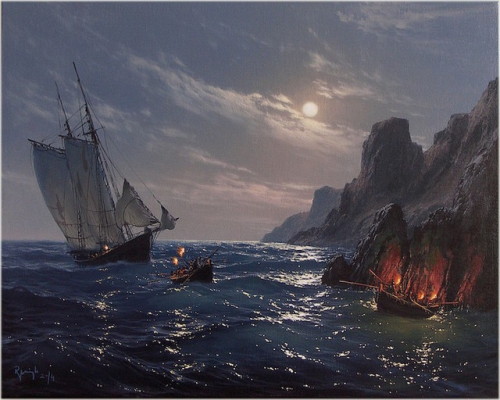 mymodernmet: Hyperrealistic Oil Paintings Capture the Magnificent Glory of Ships at Sea