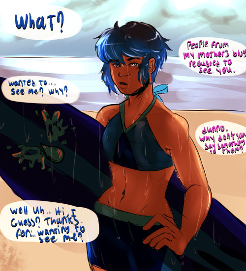 askthefamilyoflove:  [Lapis: What? Garnet: People from my mother’s blog requested to see you. Lapis; Wanted to..see me? Why? Garnet: Dunno. Why don’t you say something to them? Lapis: Well uh..Hi, I guess? Thanks for…wanting to see me?]  Lapis: