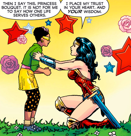 tethmos:  gailsimone:  These pages have been going around a lot lately. It;s from a story I wrote for Wonder Woman’s 75th Anniversary Special, and I am reblogging to make sure that the artist/co-creator, Colleen Doran, gets proper credit for making