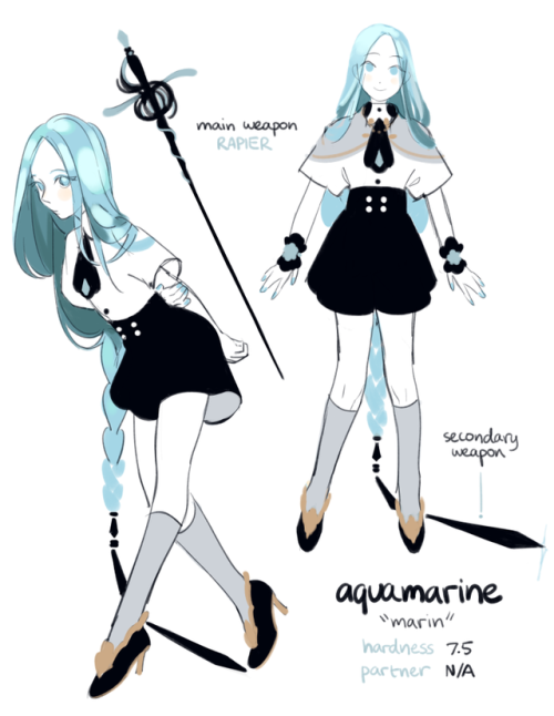 in light of the anime airing, i made hnk fan ocs! one is a serious fighter while the other cherishes