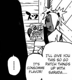 une-nuit-pour-se-souvenir:  saradauchiha:  I CAN’T BELIEVE THIS  I love Sarada. I really do. I’m oddly fond of Bolt as well.I’ll miss ChoCho the most when this is all over though. :(Also yes, she’s giving this stranger guy her favourite snack