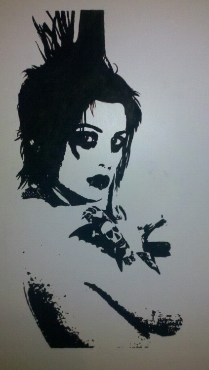 timmytostada:  My brody dalle painting that i just finished painting on my wall 