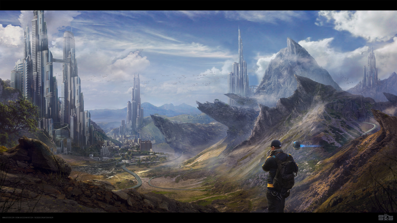 MOUNTAINS CITY by Byzwa-Dher