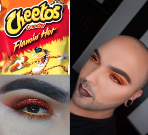 micdotcom:  Ok so Tim O’s snack-inspired makeup is hilarious and actually pretty awesome — but it’s also sending a kick ass message to the beauty world.