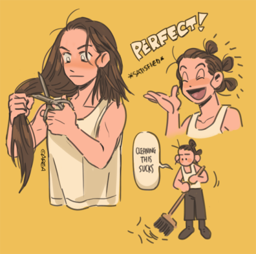 im-area: rey’s hair care VS kylo’s hair care