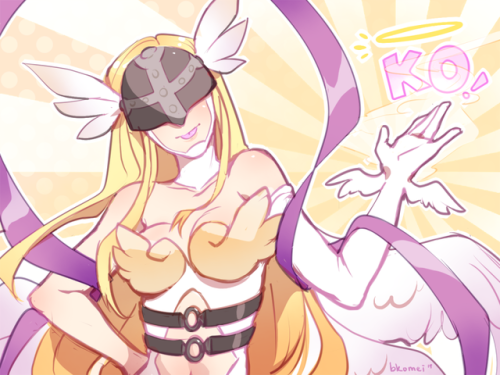 We all know Angewomon slaps harder than Lady Devimon!Keep an eye on @gokigen-na-chou-zine !! ♥♥