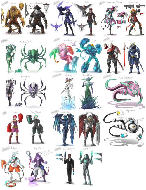 Lol Skin Concepts Skin Sketches 2 By Vegacolors