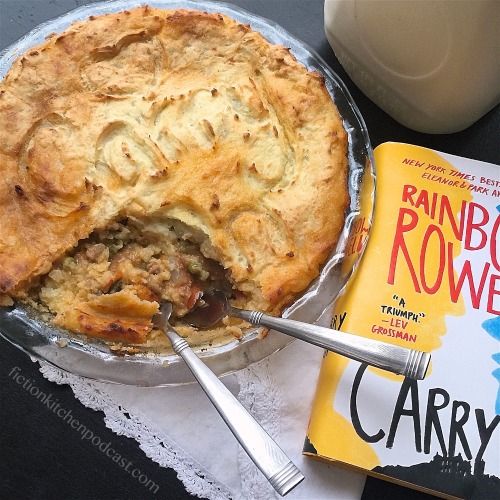 Shepherd’s Pie from Carry On by Rainbow RowellHe shoves a casserole dish into my arms, then grabs so