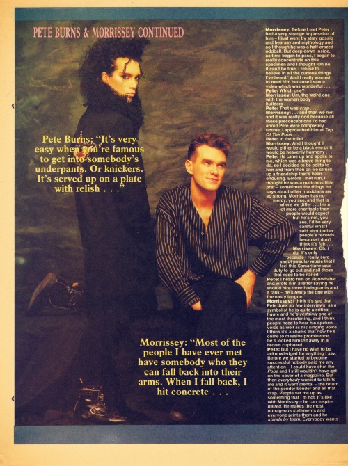 BURNS & MORRISSEY: A FRIENDSHIP MADE IN HEAVENInterview by Ian CrannaPhotos by Paul CoxFeatured 