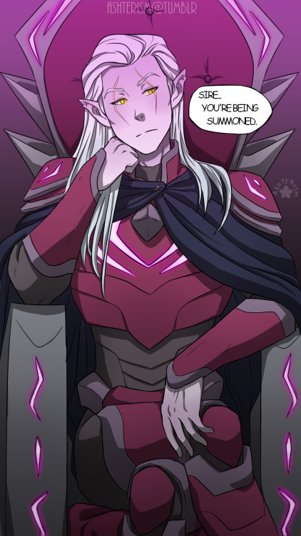 ashterism:*has many ideas for other voltron comics and drawings*…*draws more Lotor*