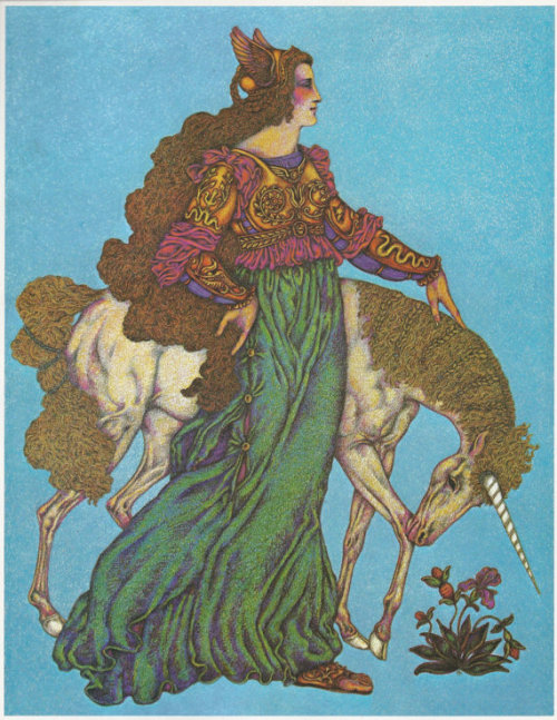 beatrix86:The Princess and The Unicorn by Geraldine Blake 1978