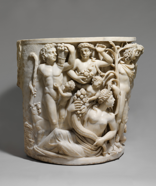 greekromangods: Sarcophagus with the Triumph of Dionysos and the Seasons Late Imperial, Gallienic; c