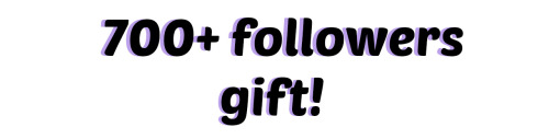 ✯700+ followers gift✯Hey y’all! I can’t believe I have achieved over 700 followers!! I&r