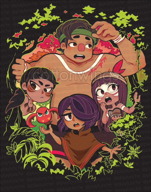 Full view of the shirt design I did for Tunche that’s successfully crowdfunded! Absolutely in 