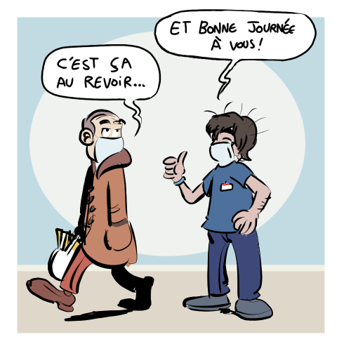 gallusrostromegalus:pomrania:  jihef03:Gardien I’m pretty sure you don’t need to know French in order to understand this comic.    My local garden center had a strict “mask policy enforced by owner’s mother with a garden hose” and the woman