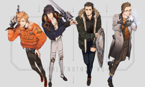 sayuyuu: FFXV - Casual Winter Wear designspart of the planned fanbook for fall 2017