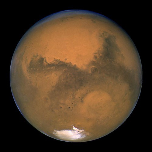 space-pics:  Mars on Verge of Closest Approach: August 26, 2003 by NASA Hubble