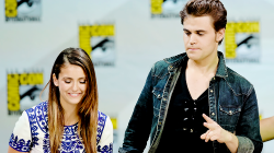 paulwezly:      Nina Dobrev and Paul Wesley