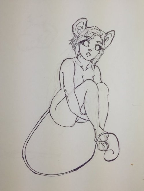 Little mouse — finally line traditionally. Unfortunately, I made the mistake of making the ori