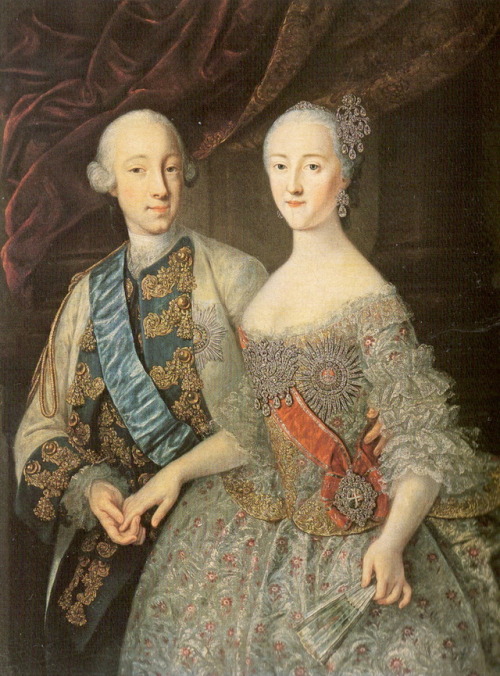 jimdoesnotknow: (above, Peter III and Catherine by Grooth) The contrast between the empress and empe