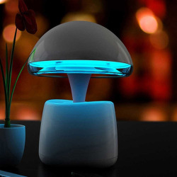 dailycoolgadgets:  High-tech Creative Lamp World’s First High-tech Creative Lamp / Bluetooth Audio Alarm Clock / bedroom Table Lamp with On/Off Touch Sensor / Task Light and Book Light (light Blue).