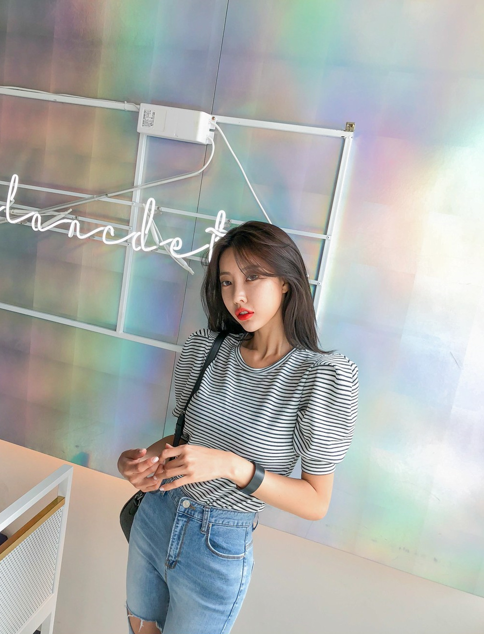 korean-dreams-girls:  Ji Na - June 12, 2018 1st Set