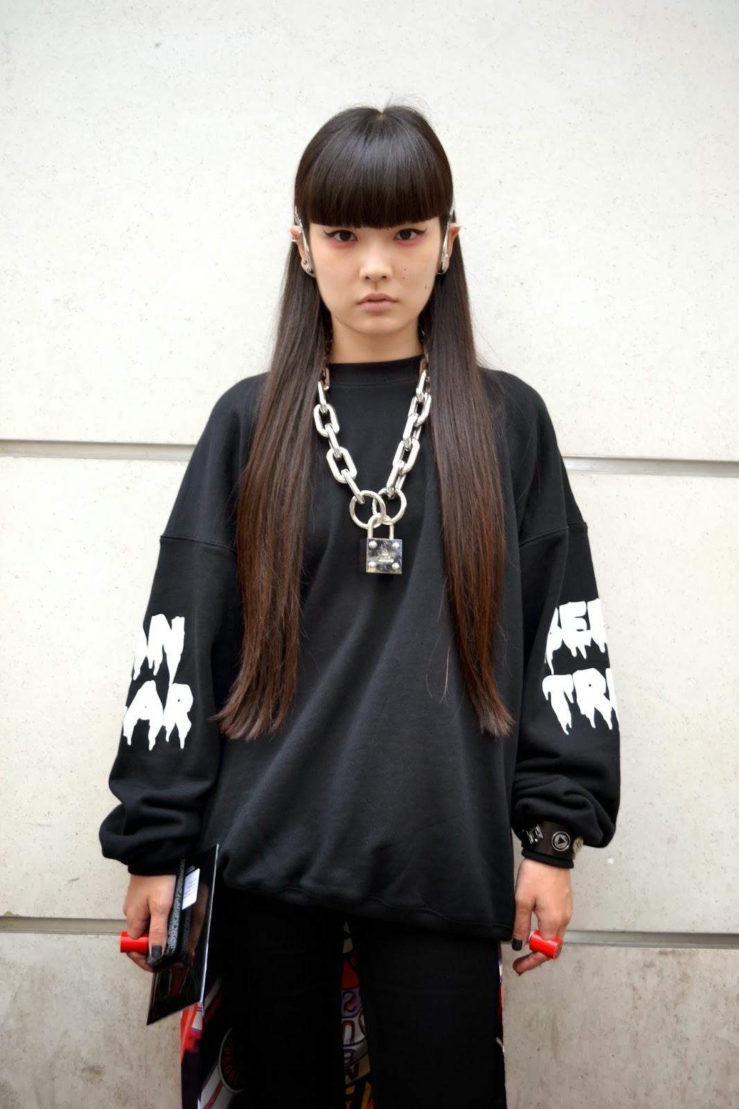 fyeahkozueakimoto:  Kozue x chic is the new punk, wearing ambush accessories 
