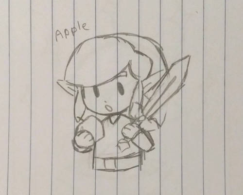 Link Eating An Apple
