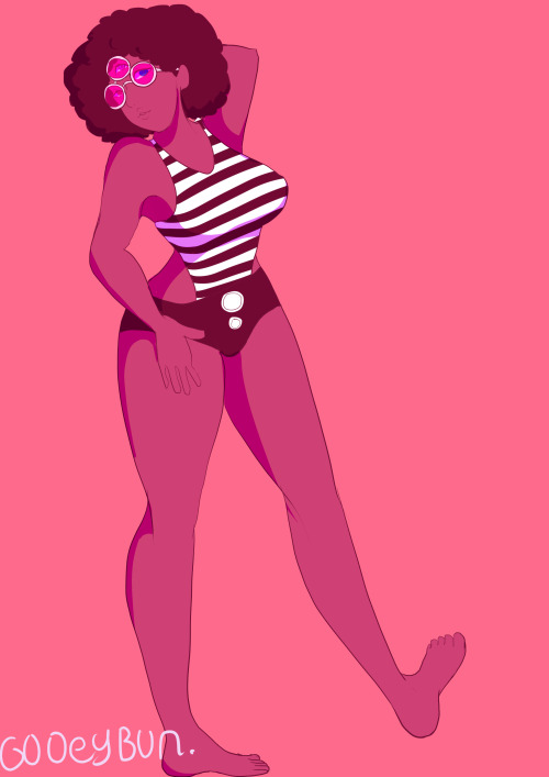 gooeybunart:  finally its finished!!!it took me so long but its finally done,anyways its the gems in a swimsuits because its summer and i thought itd be a fun experiment 