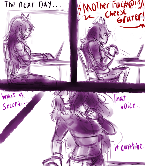 jen-iii:Ladybug Gamer!AU Based off of this post and sugestion by booksandweapons~ (http://reollch.tumblr.com/post/111375772844/ladybug-au-where-blake-and-ruby-only-know-about)Their gamertags are C00k13munch3r21 and BellaB00TY420 respectively and I head