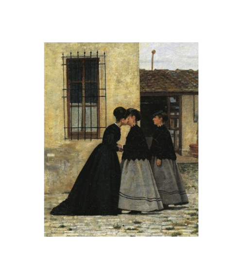 fordarkmornings:  La visita, 1868. Silvestro Lega (Italian, 1826-1895) Oil on canvas