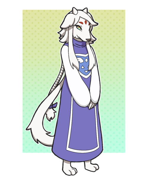 Day 12 of drawing World Flipper characters in cosplay, and we have Helga as Toriel from Undertale~ B