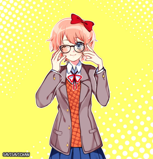 savisavichan:doki doki glasses club