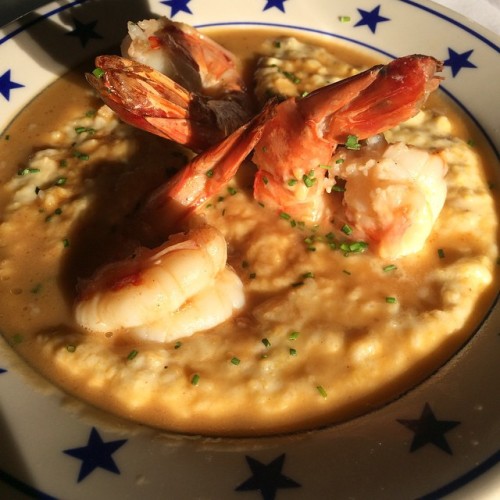 Super #tasty shrimp and grits for dinner. The Labor Day weekend of feasting continues #thelocal #chi