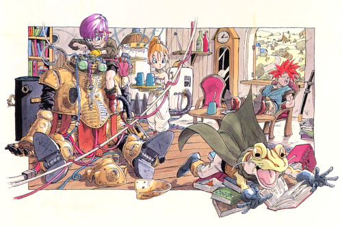 hiscoreclub: Happy 25th Anniversary, Chrono Trigger! Here’s some of Akira Toriyama’s amazing key art