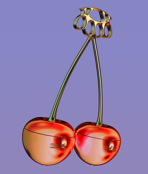 cherries clutch by Undercover