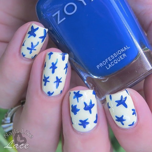 Another pattern mani for @digitaldozen week. I used @sally_hansen Canary for the base, and @zoyanail
