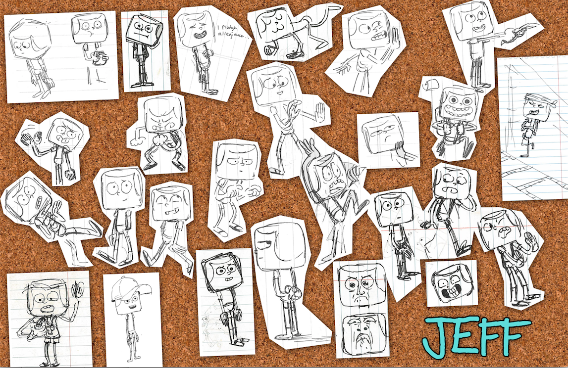 How many sketches go into creating Clarence? SO MANY SKETCHES.