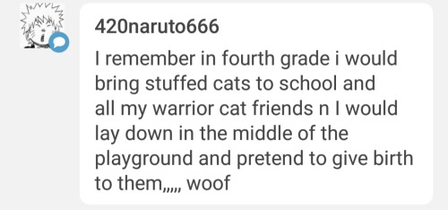 azureshark:  azureshark:  some kid: warrior cats is…….dumb me in 4th grade w all the other warrior cat roleplaying recess kids w sharp leaves inbetween our fingers to make claws:   you WHAT  