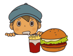 shinjinotikari17:  Luke Triton stickers from the line app, my favorite is the last one. Now in better quality (aw, did little Luke got caught eating sweets in-between meals again) 