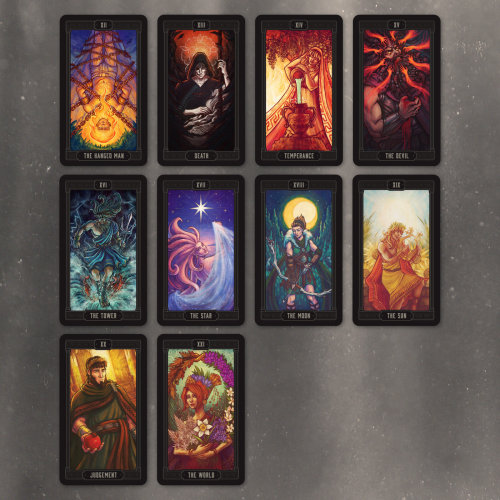 Asphodelon Tarot preorders open on Saturday, September 12!This is a 22-card Major Arcana deck, estim