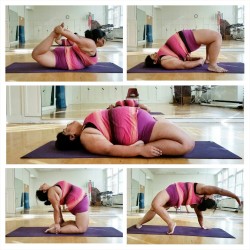 big-gal-yoga:  #SizeDoesntMatter Instagram Yoga Challenge hosted by @mynameisjessamyn and @yoga_davina Backbend Week 
